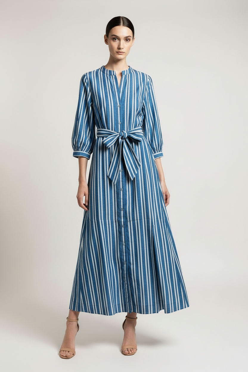 lola australia maxi dress CIRQUE LONG STRIPE DRESS