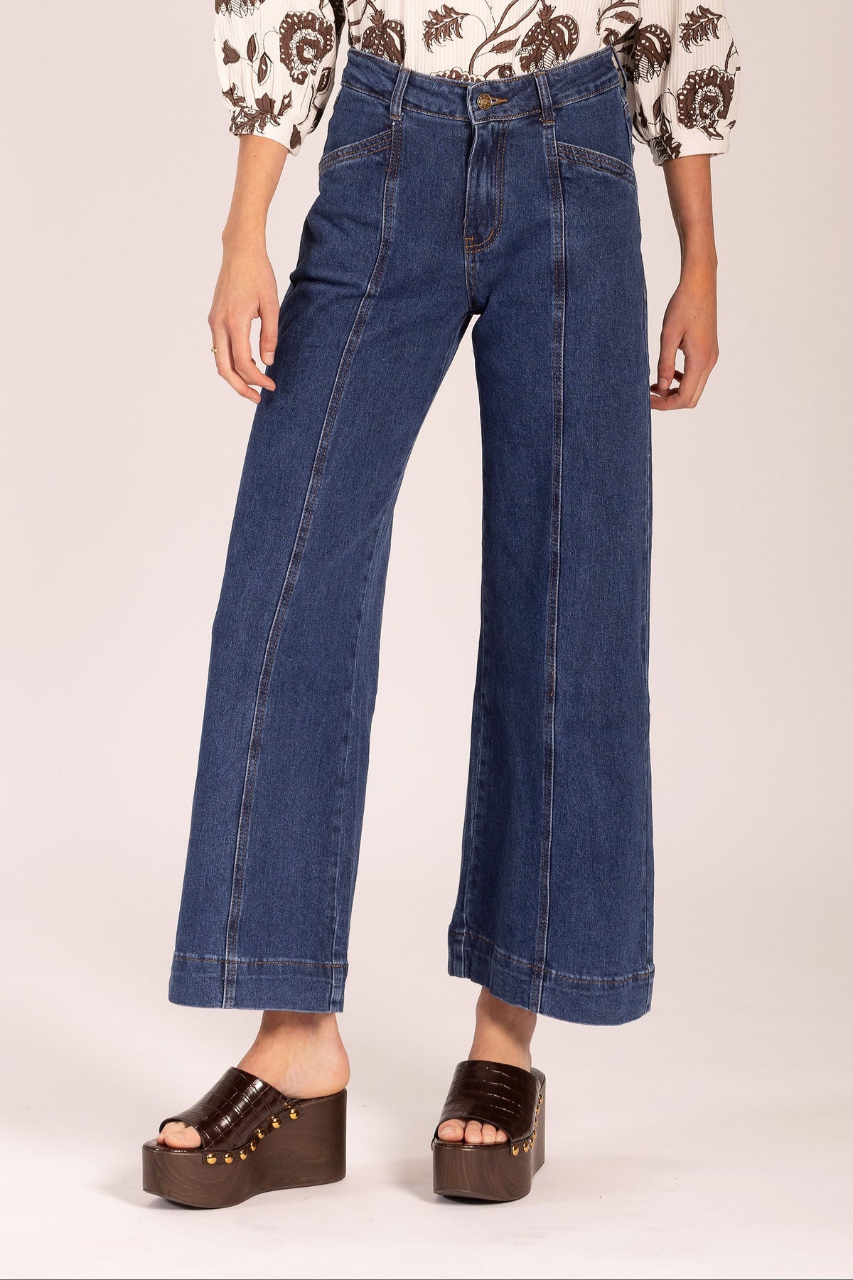 Claudia Deep Ocean Denim Jeans by Atte. The Label