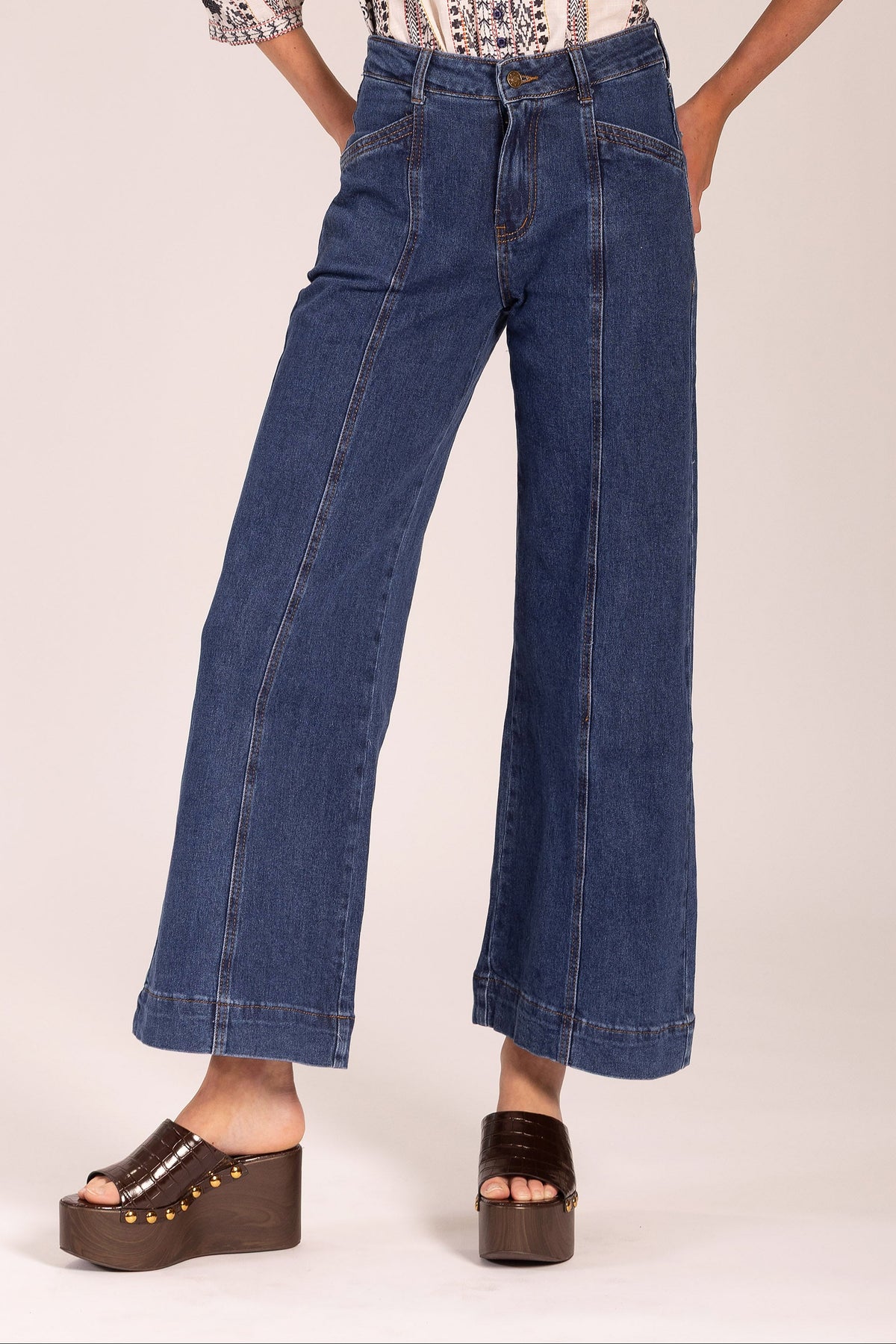 Claudia Deep Ocean Denim Jeans by Atte. The Label