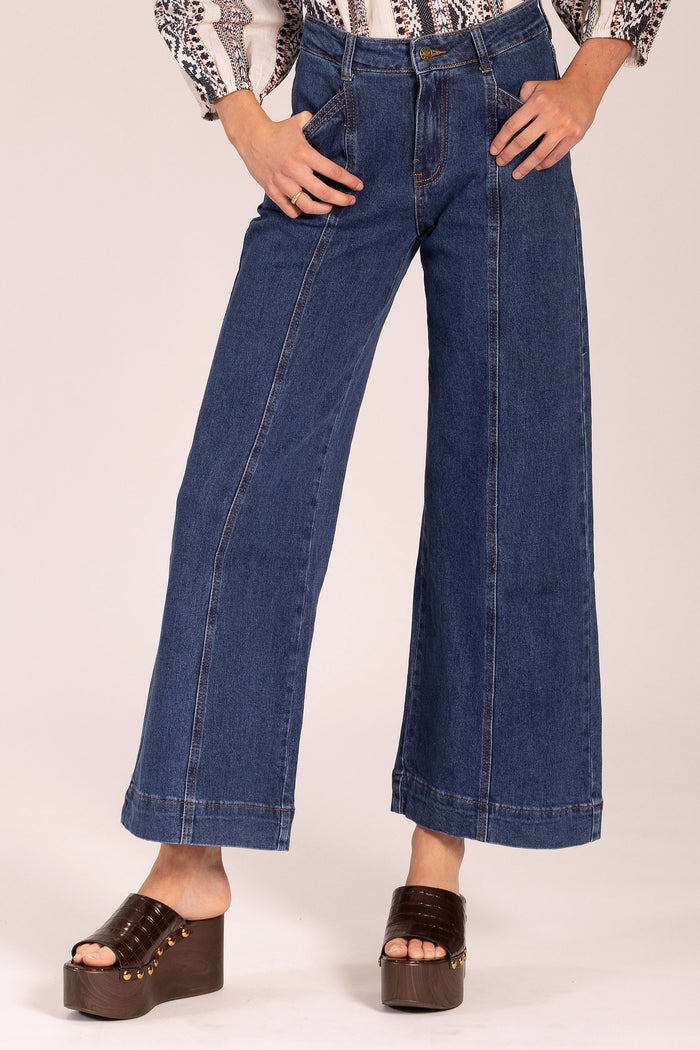 Claudia Deep Ocean Denim Jeans by Atte. The Label