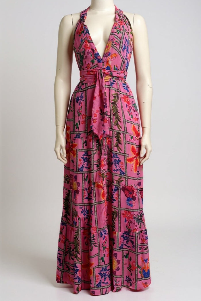 SAMPLE 1273 SAPPHIRE COTTON MAXI