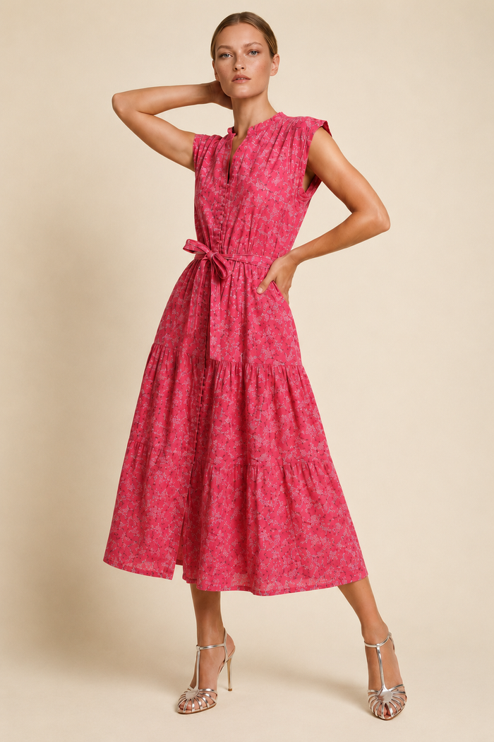 DAISY BOO MIDI MARTINI HOT PINK