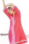 ALLEGRA WATERMELON LINEN MIDI