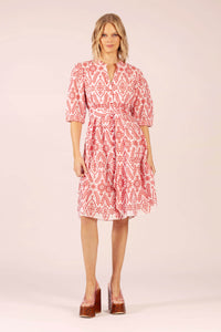 MARILYN LACE COTTON MIDI