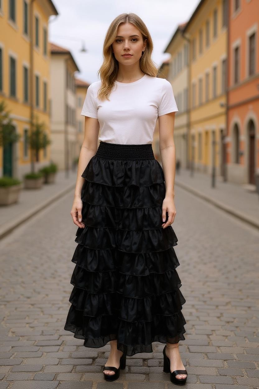 VALENTINA SILK SKIRT