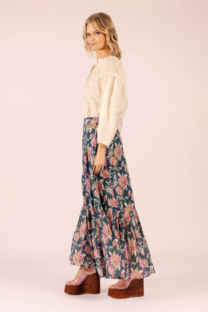 TWENTY SARAH LACE IVORY SHIRT