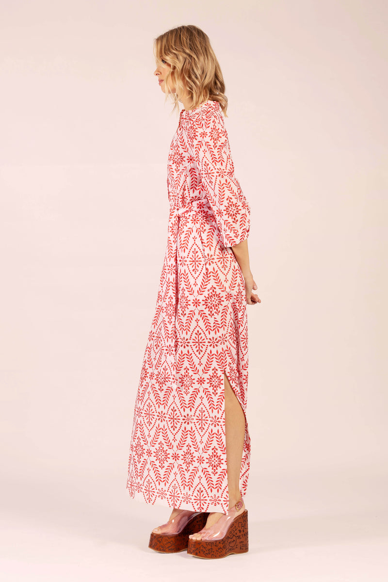 MARY COTTON LACE MAXI