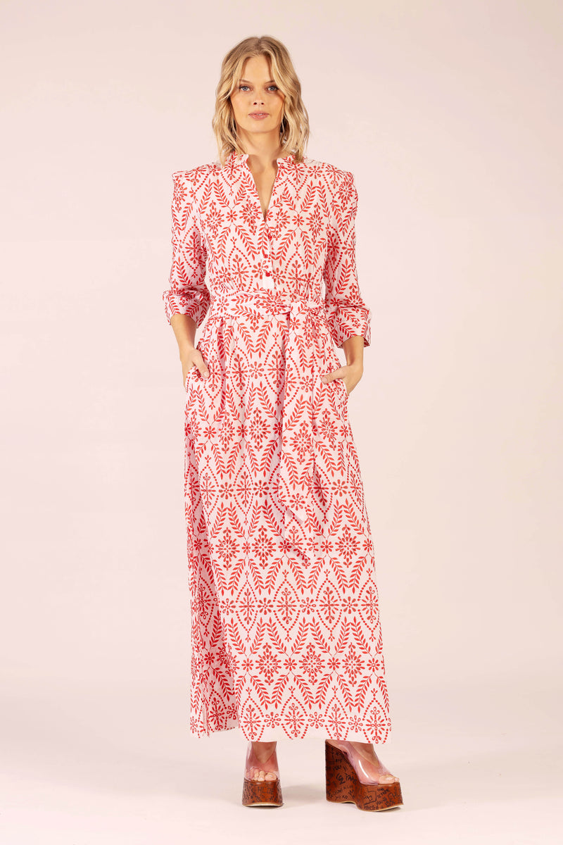 MARY COTTON LACE MAXI