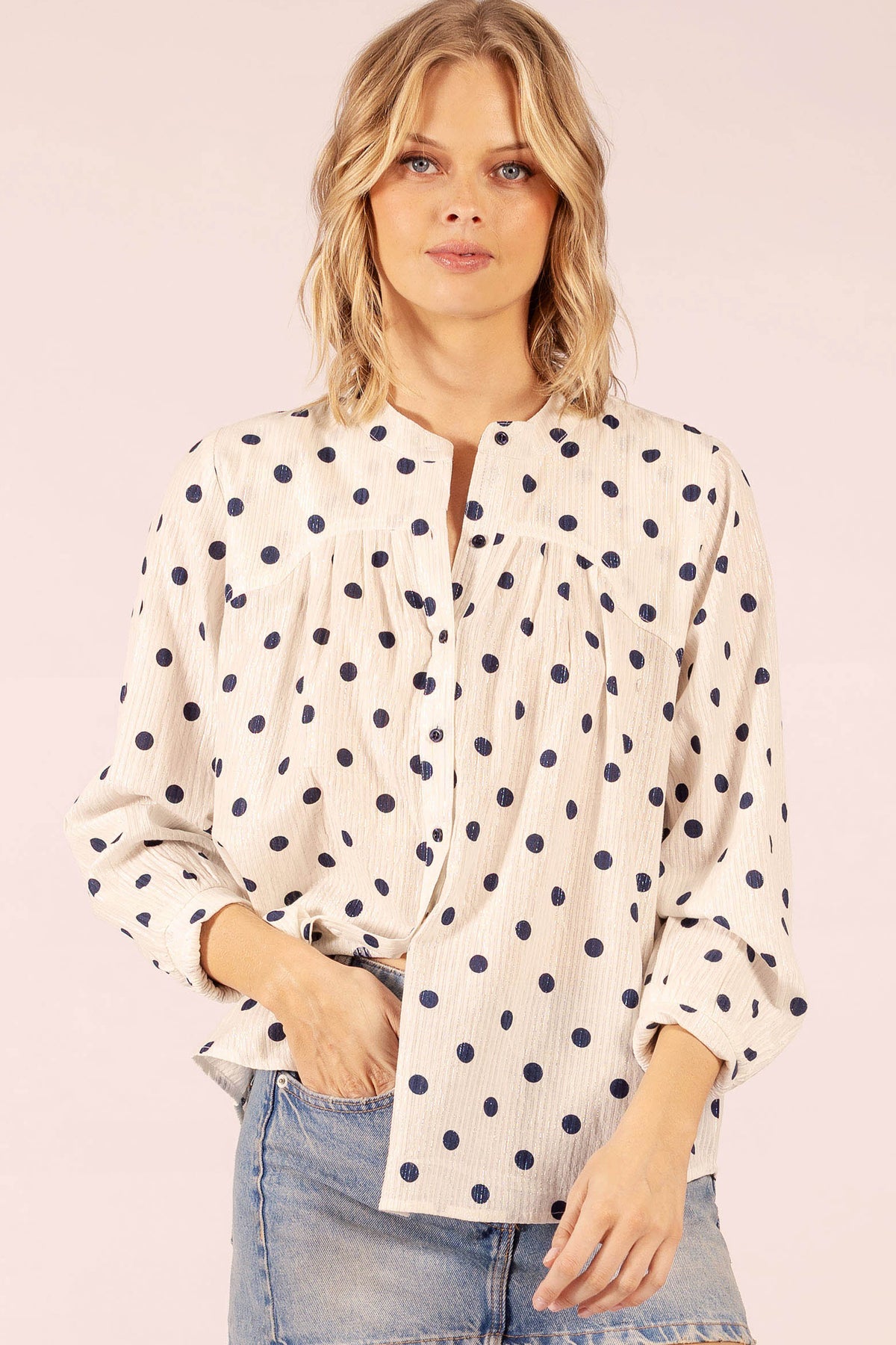TEXAS COTTON SHIRT POLKA Flawed
