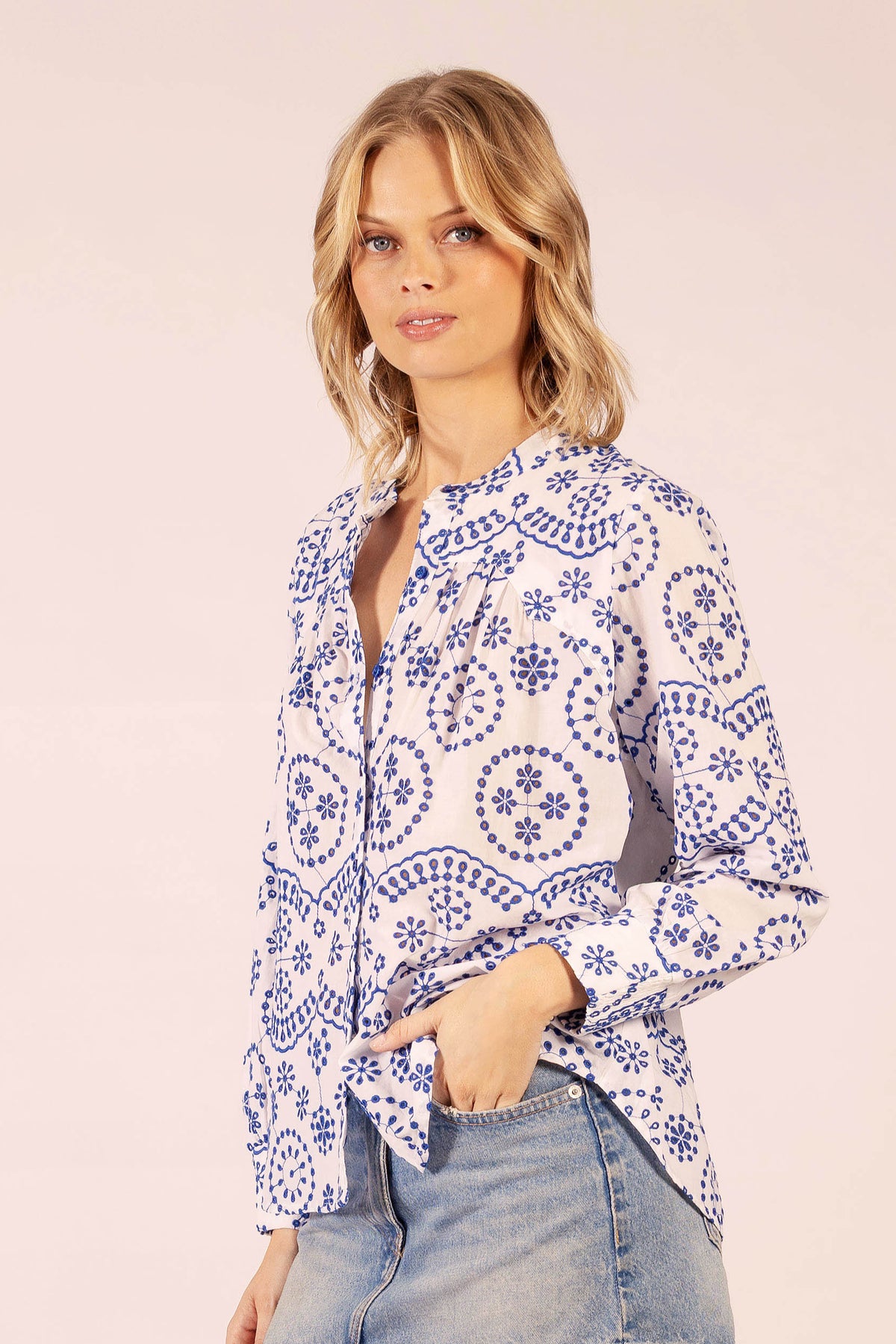 TEXAS COTTON LACE SHIRT