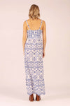 CHERISH SCALLOP LACE BLUE MAXI DRESS