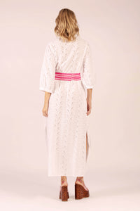 CIRQUE SHELL LACE MAXI DRESS