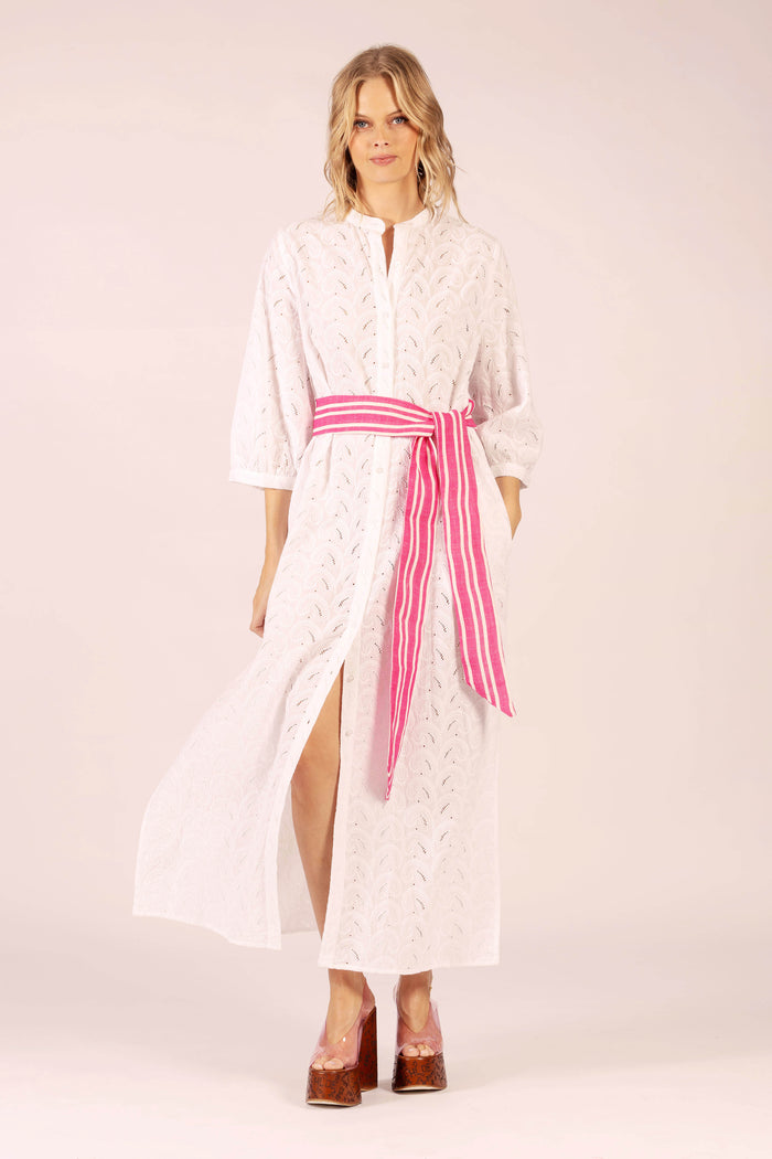 CIRQUE SHELL LACE MAXI DRESS