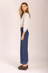 JANE POLKA COTTON SHIRT