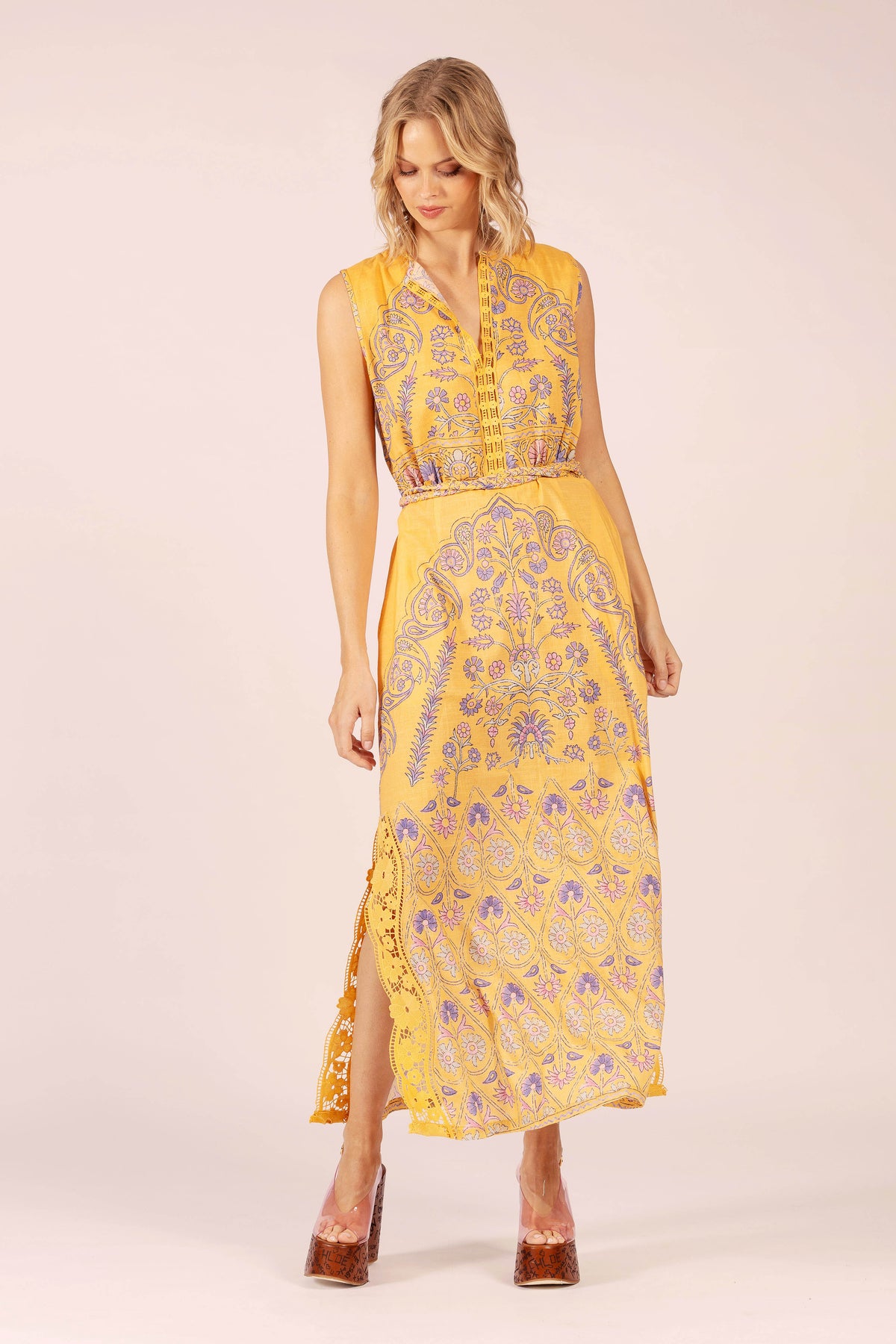 STELLA COTTON LACE MAXI DRESS