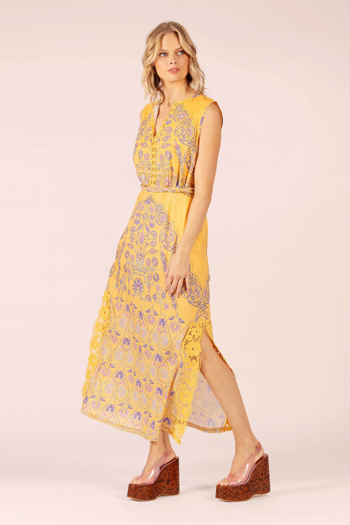 STELLA COTTON LACE MAXI DRESS