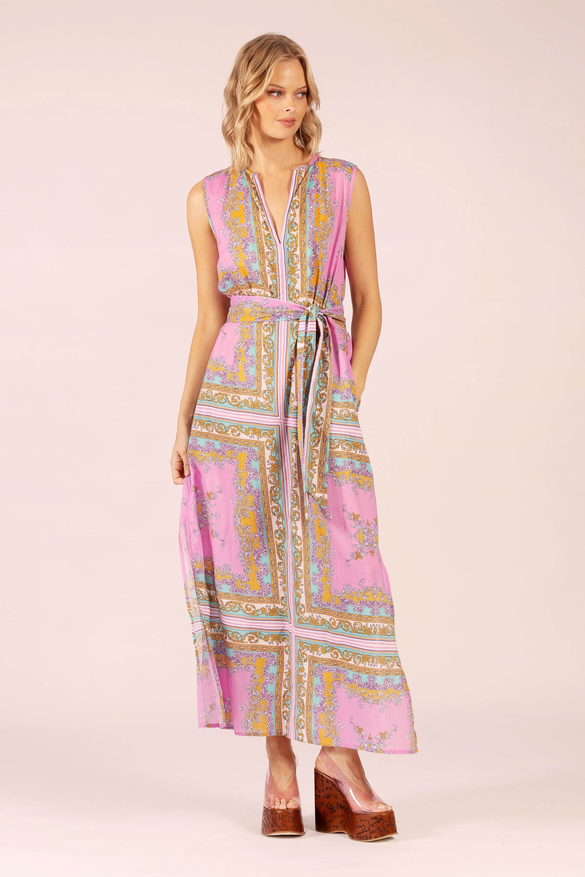 cotton maxi dress australia Cotton Maxi Dress Boho Floral | Long Sleeve Summer Dress