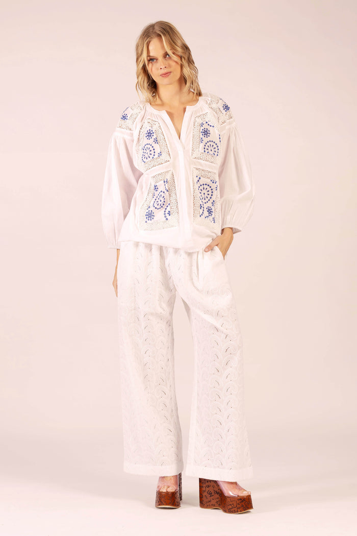 SHAMBALA LACE COTTON PANTS