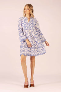 MOROCCO COTTON SCALLOP LACE MIDI