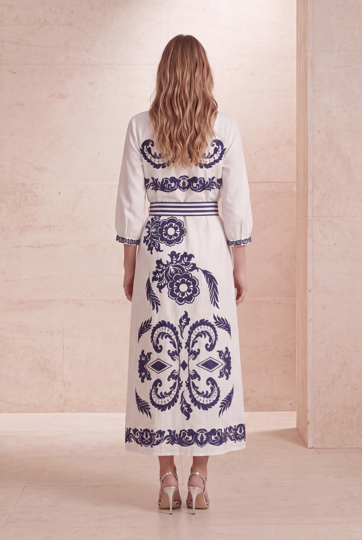 CIRQUE LONG JEWEL COTTON DRESS