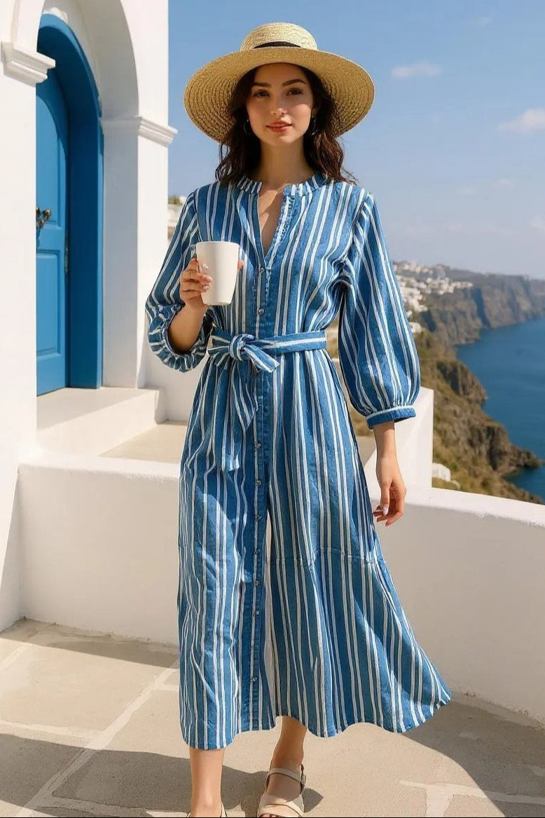 CIRQUE STRIPE MAXI DRESS