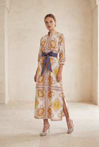 CIRQUE LONG NEPTUNE WHITE DRESS