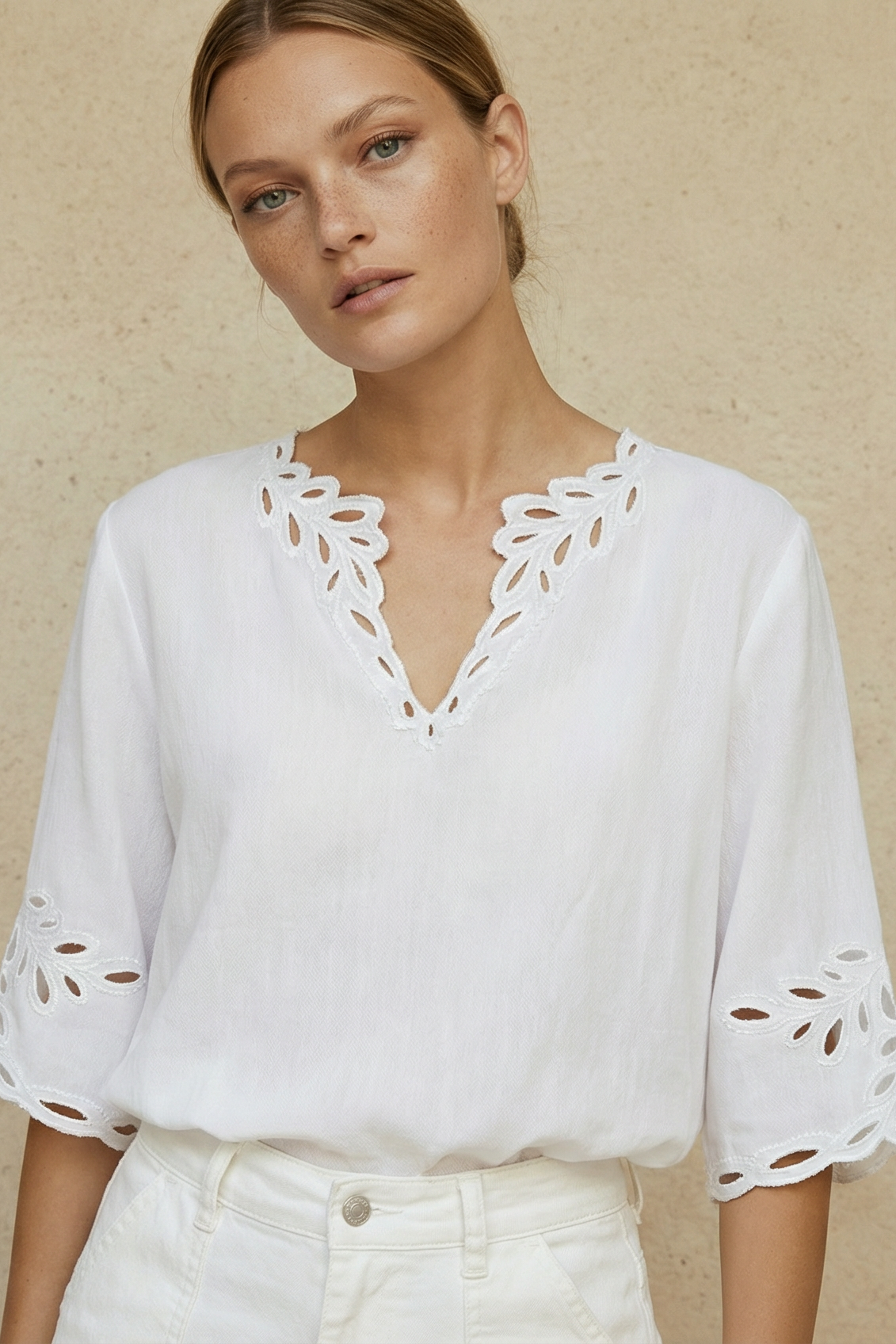 CORDELIA LINEN BLOUSE