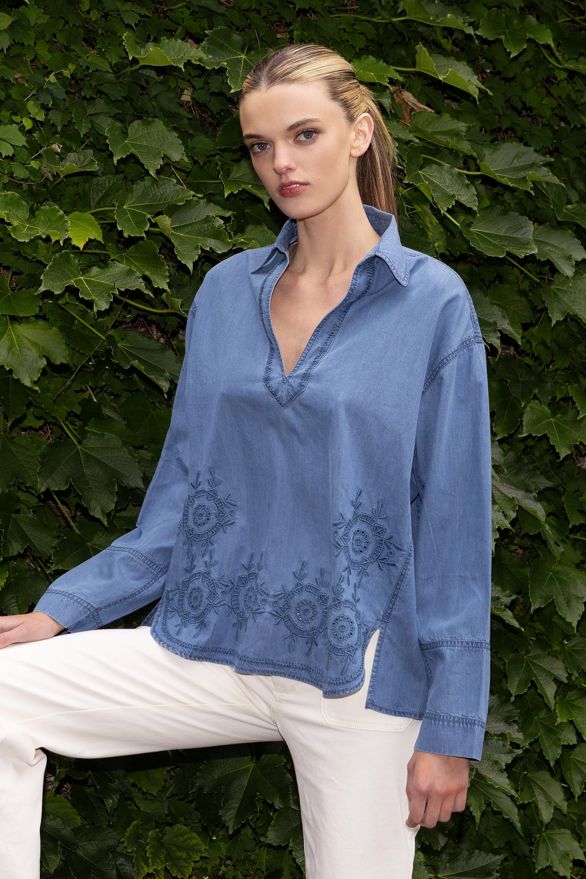 TINA DENIM SHIRT