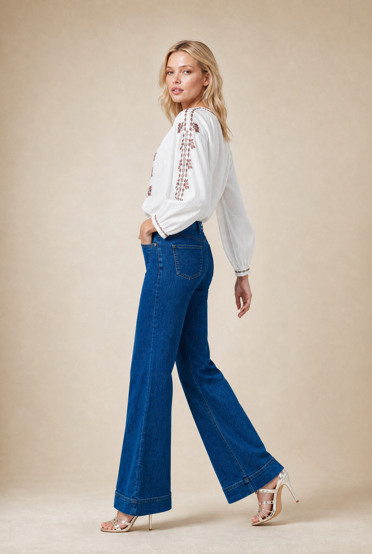 HELENA MODE BLUE DENIM JEANS BY ATTE. THE LABEL