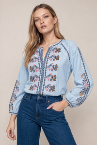 TWENTY COTTON DAKOTA BLUE SHIRT