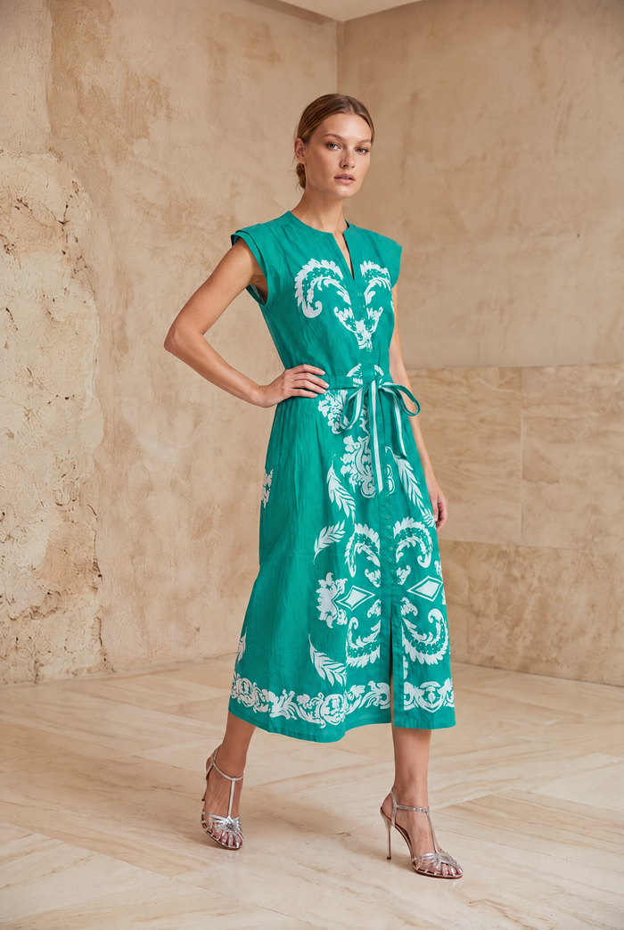 DAISY BOO JEWEL COTTON MIDI