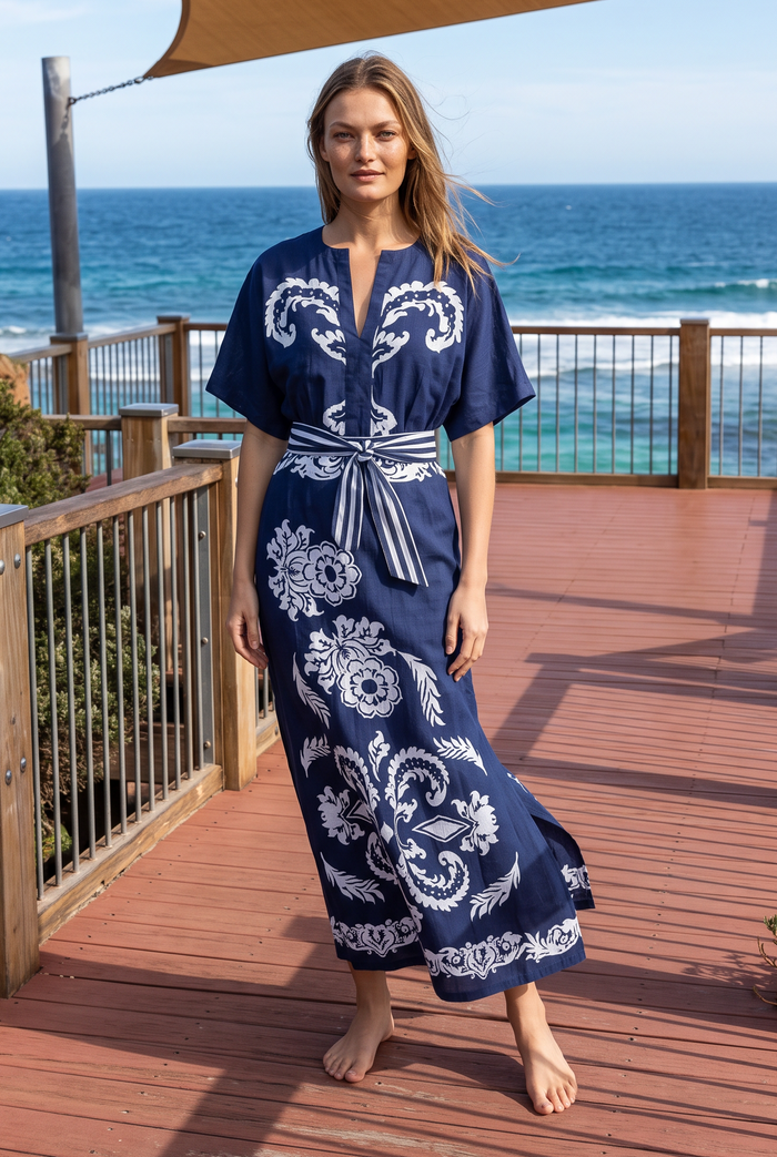 NORMAN JEWEL COTTON MAXI