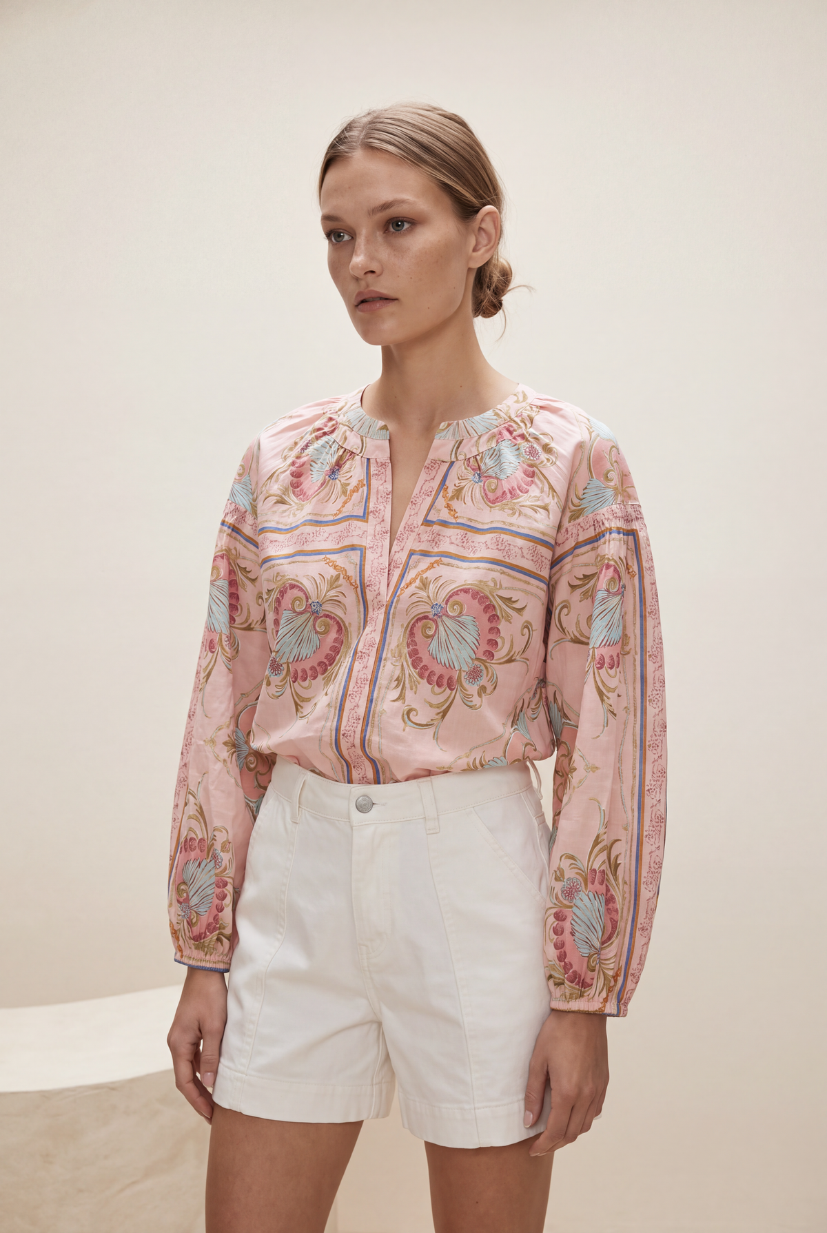TWENTY COTTON NEPTUNE PINK SHIRT