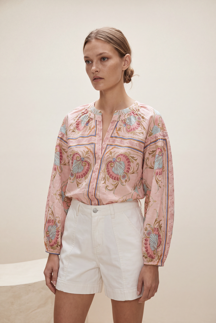 TWENTY COTTON NEPTUNE PINK SHIRT