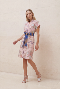 KATE CAP MIDI NEPTUNE PINK DRESS