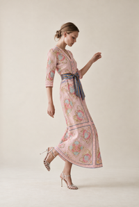 MARY COTTON NEPTUNE PINK MAXI
