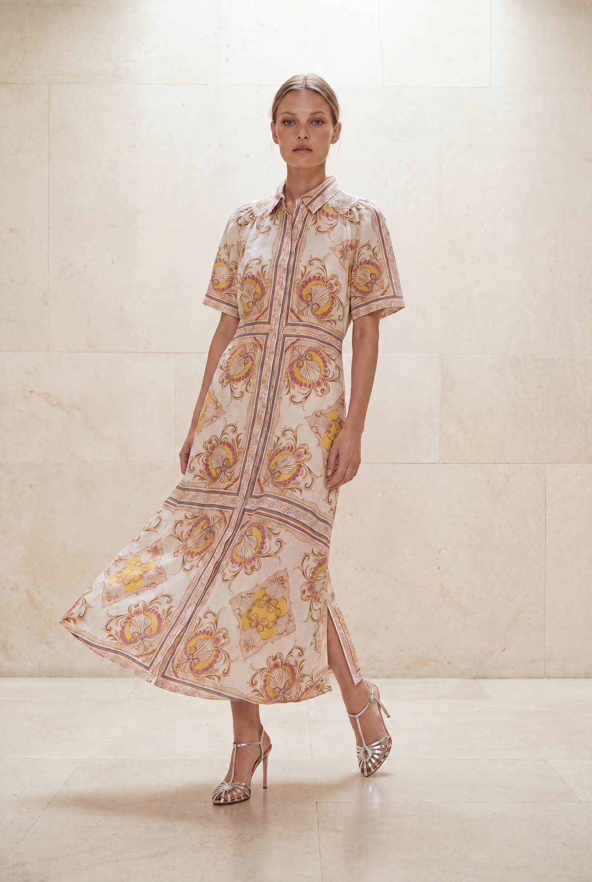STEVIE NEPTUNE WHITE LONG DRESS