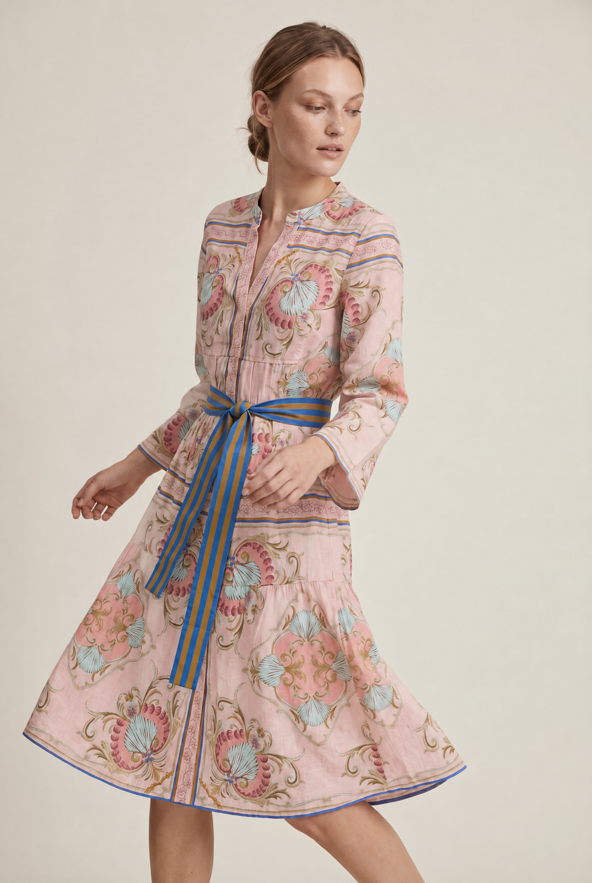 MOROCCO COTTON NEPTUNE PINK MIDI