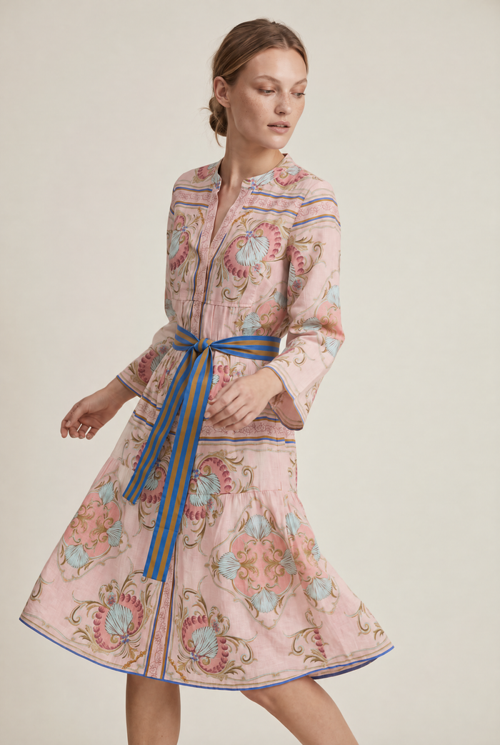 MOROCCO COTTON NEPTUNE PINK MIDI