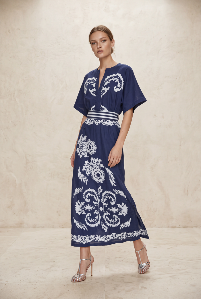 NORMAN JEWEL COTTON MAXI