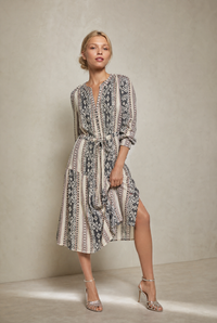 DAISY BOO FIFTEEN STRIPE FALL MIDI
