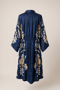 Allegra Silky Francine Navy Midi