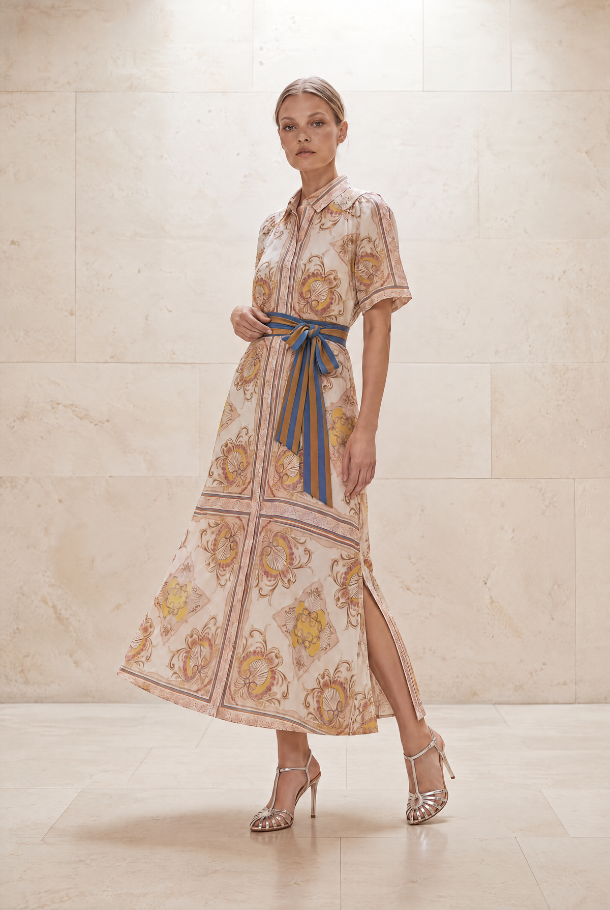 STEVIE NEPTUNE WHITE LONG DRESS