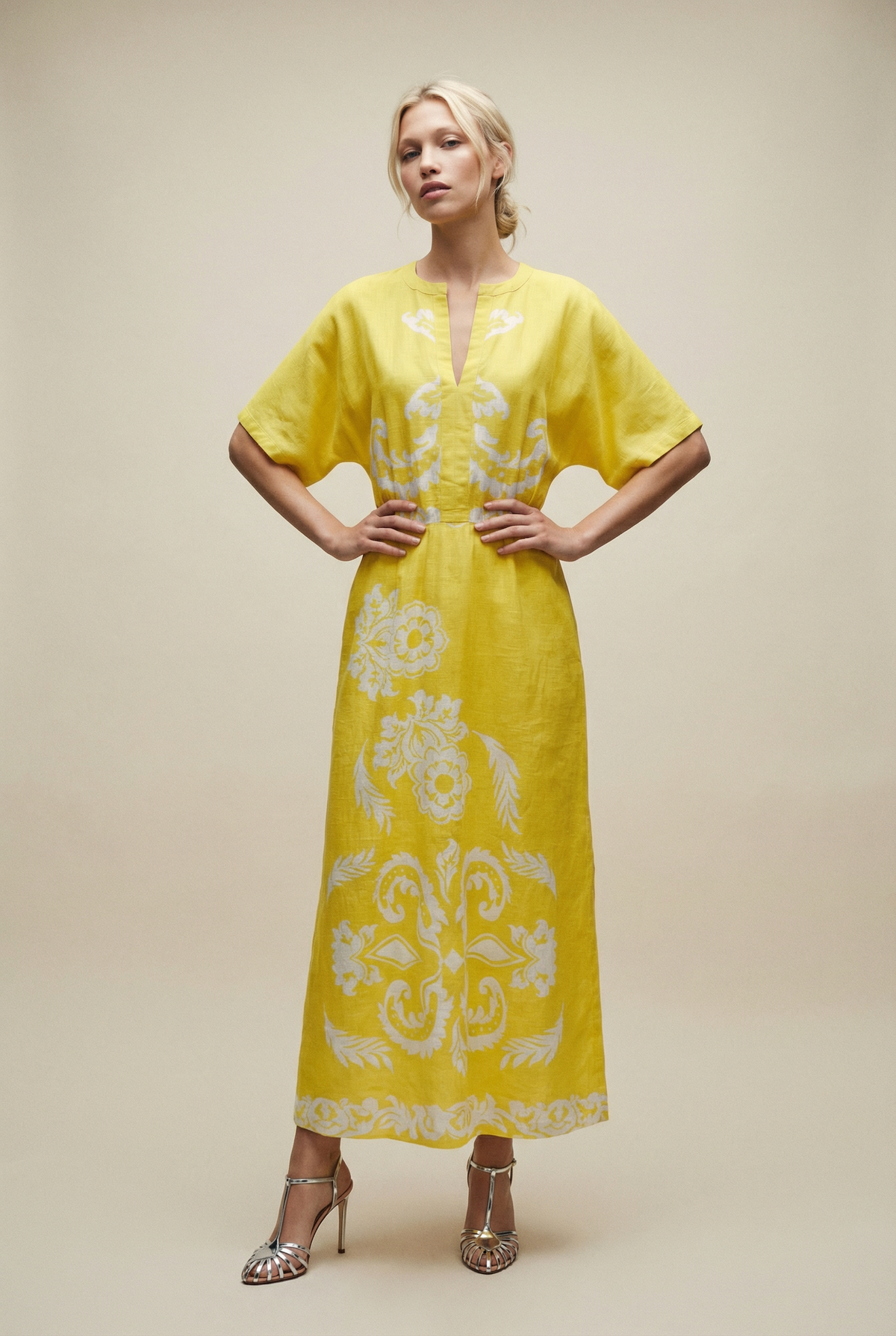 lola australia maxi dress Lola Australia Norman Silk Maxi Dress Lotus Print