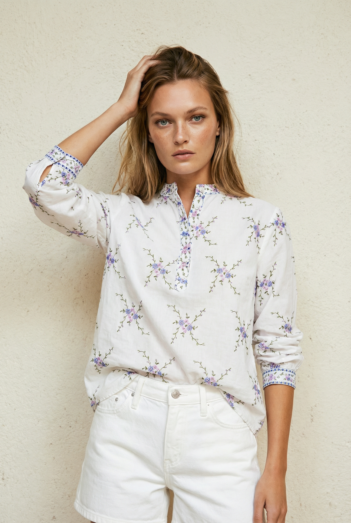 JANE DAISY CHAIN COTTON SHIRT