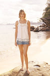 LIDO LINEN AND LACE TOP