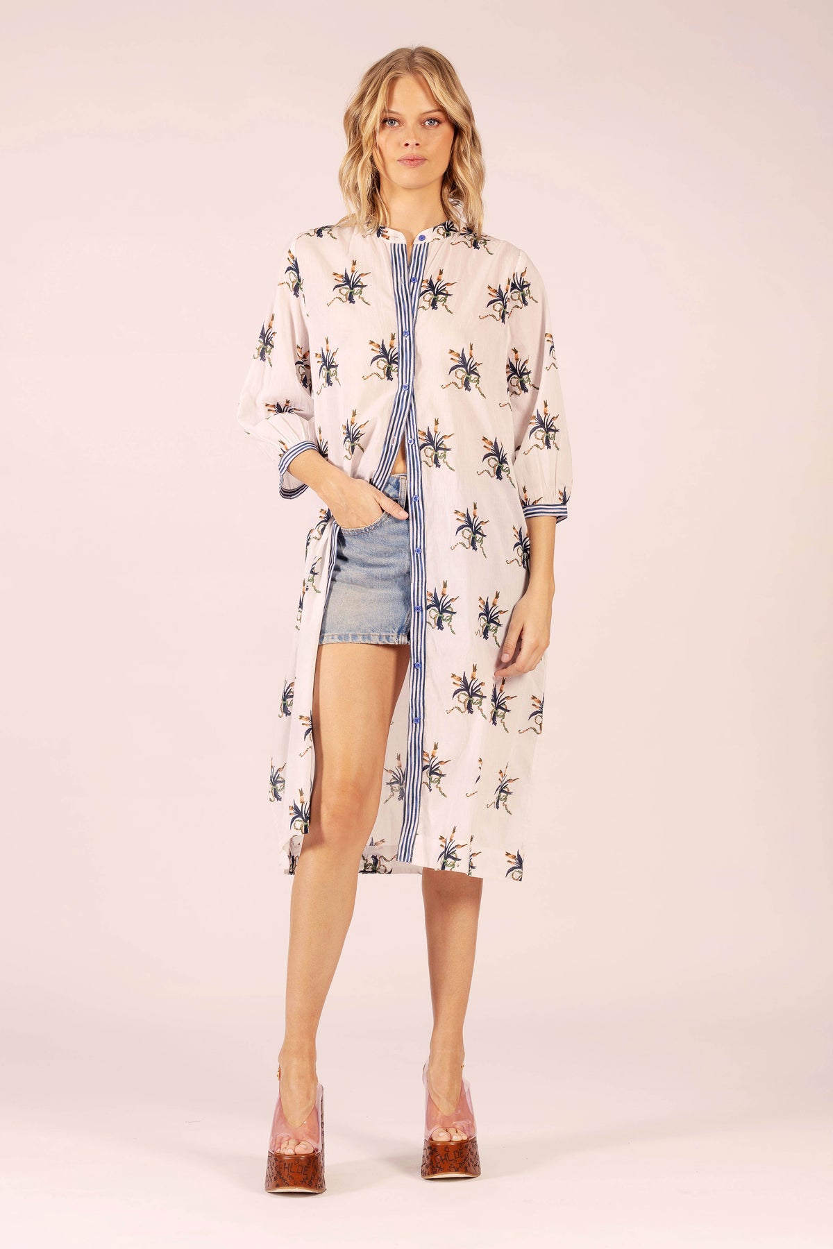 CIRQUE LINEN SPRAY MIDI