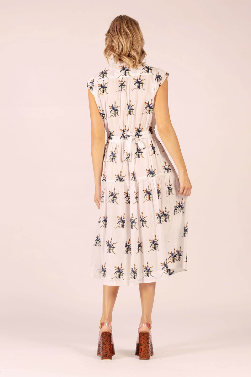 DAISY BOO SPRAY LINEN MIDI