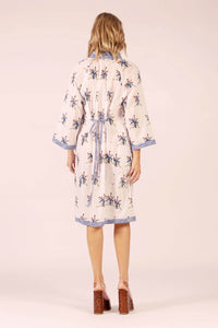 ALLEGRA SPRAY LINEN MIDI