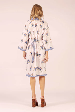 ALLEGRA SPRAY LINEN MIDI